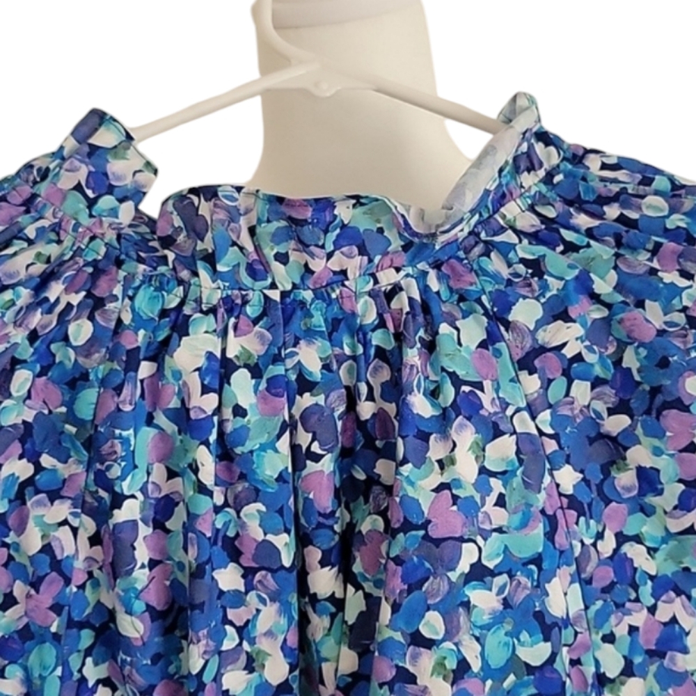 Sara Campbell Blue Floral Maxi Dress - Picture 3 of 8